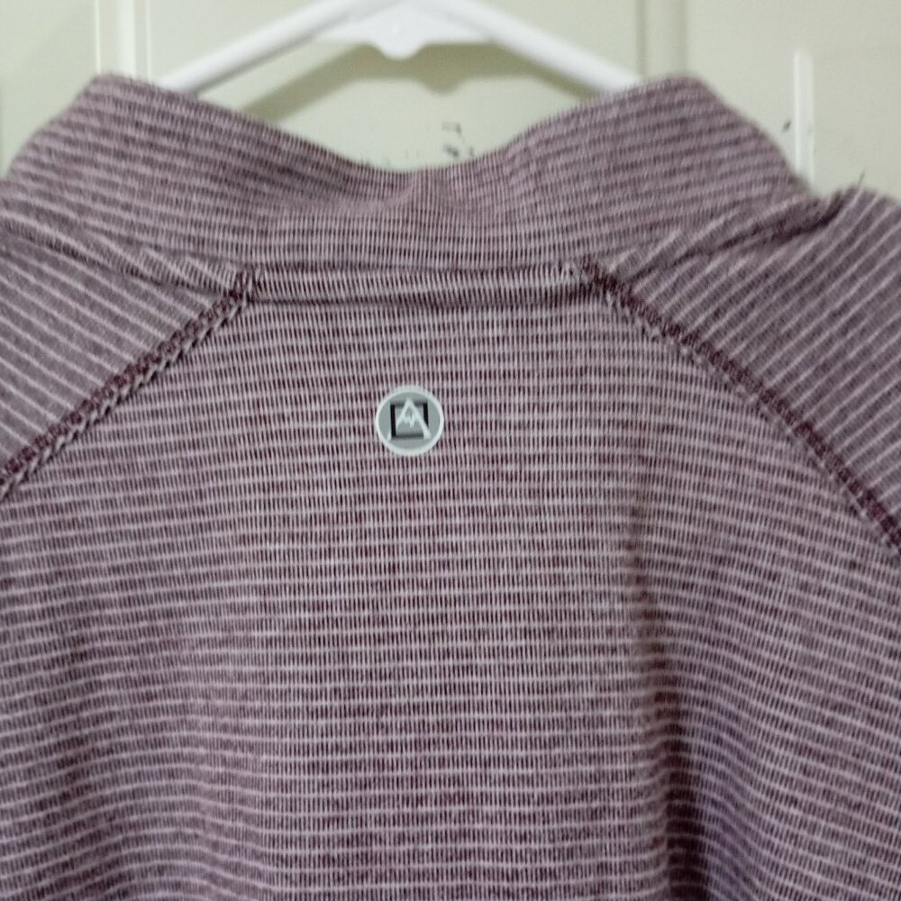 Avalanche Active Athletic Sweate Woman Sz XL Stretch Quarter Zip Pullover maroon - Picture 7 of 13